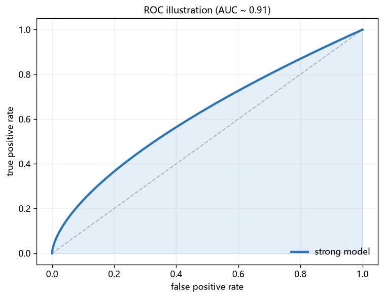 ROC curve illustration