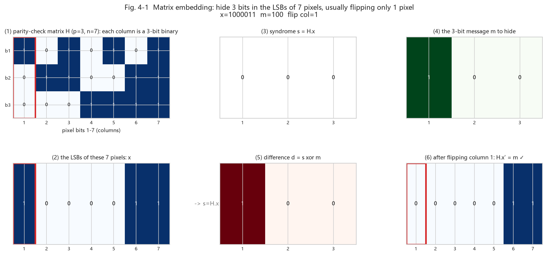 Fig. 4-1 matrix-coding syndrome schematic
